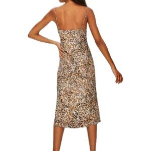 Wilfred NWOT Only Slip Dress in Leopard Print Aritzia XS